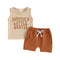 Suit Boy Letter Print Vest