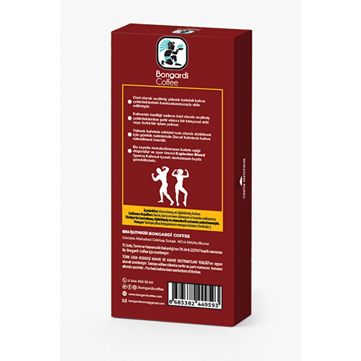 Bongardi Explosion Blend Coffee Capsules - High Caffeine, Nespresso Compatible, 10 Count