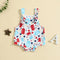 Baby Printed Front Knotted Suspender Pants