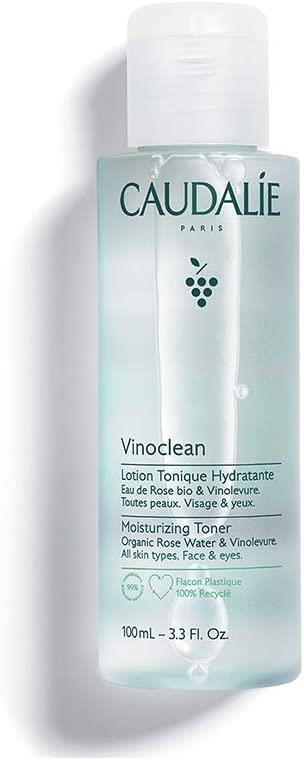 Caudalie Vinoclean Moisturizing Toner - Vegan Skincare for Sensitive Skin, Natural Makeup Remover, 3.38 fl oz
