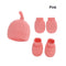 Newborn Hat Mittens And Socks Set With Rubber-soled Shoes