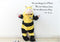 Children's Cute Cartoon Animal Bee One-piece Pajamas Flannel Performance Wear
