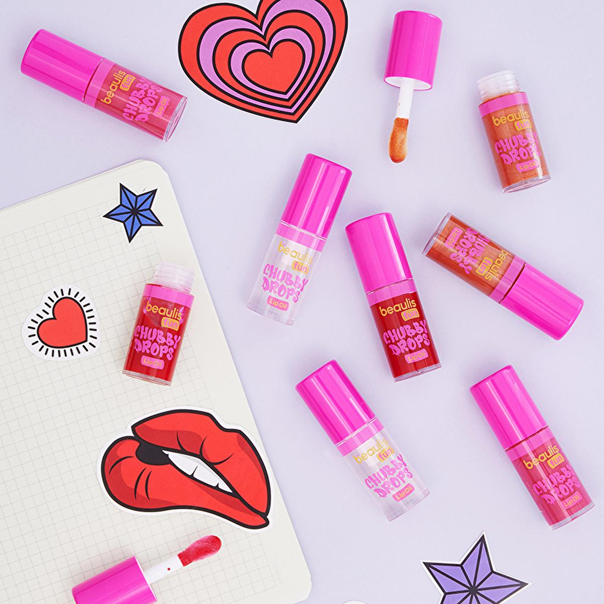 Beaulis Fun Chubby Drops Lip Gloss/Lip Oil - Moisturizing, Shiny Finish, 4 Color Options