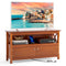 44 Inch Wooden Storage Cabinet TV Stand