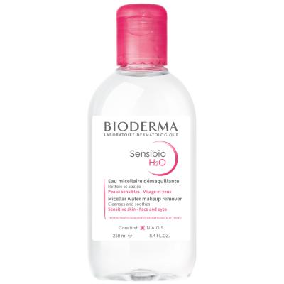 Bioderma Sensibio H2O Micellar Water for Sensitive Skin - Gentle Makeup Remover & Cleanser, Hypoallergenic & Dermatologically Tested