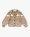 Wool Blend Heavy Embroidery Long-sleeve Cardigan Sweater