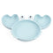 Silicone Split Cutlery Crab Plate For Infants