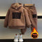 Winter Clothes Fleece Sweater Sportswear Thickening Two-piece Set