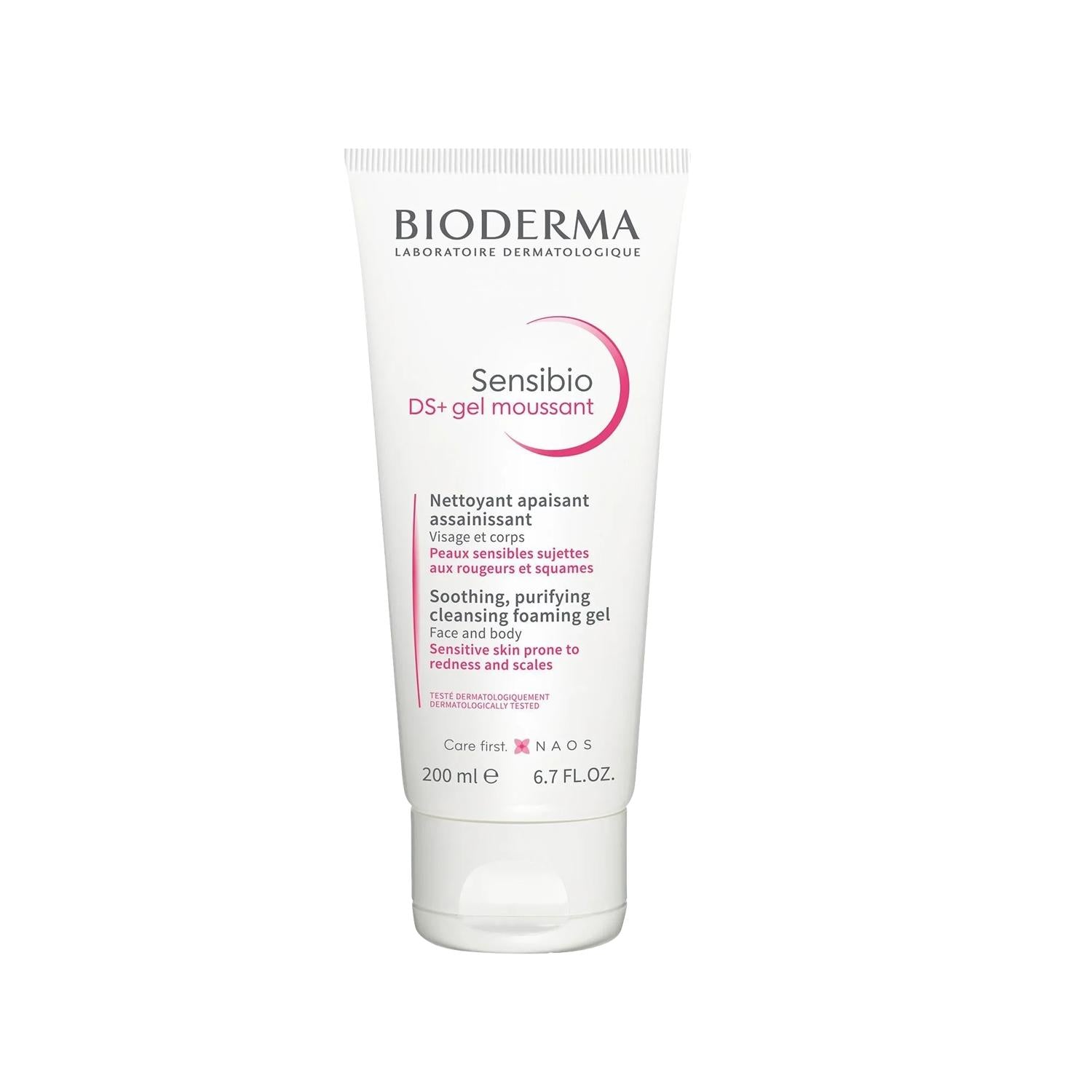 Bioderma Sensibio DS+ Anti-Seborrheic Dermatitis Cleansing Gel 200 ml - Soothing Cleansing Gel for Sensitive Skin