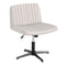 Criss Cross-Legged Swivel Desk Chair No Wheels