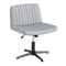 Criss Cross-Legged Swivel Desk Chair No Wheels