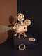 If The State KL501 601 Wooden Puzzles Play 3D Puzzle Assembling The Old Projector, The Pendulum Clock DIY Gift