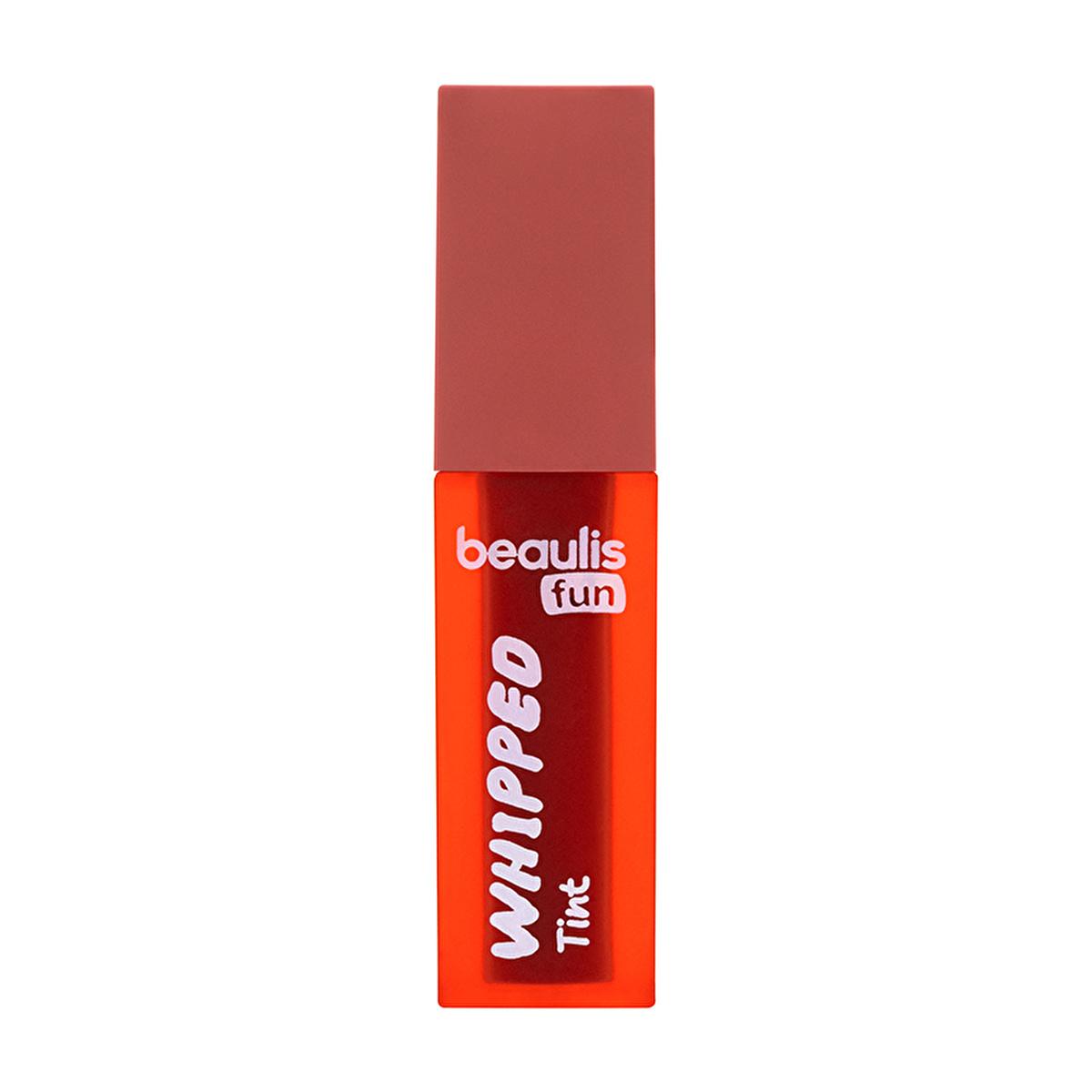 Beaulis Fun Whipped Peach Lip Tint: Lightweight, Non-Drying Matte Lip Color for a Smooth & Natural Peach Look