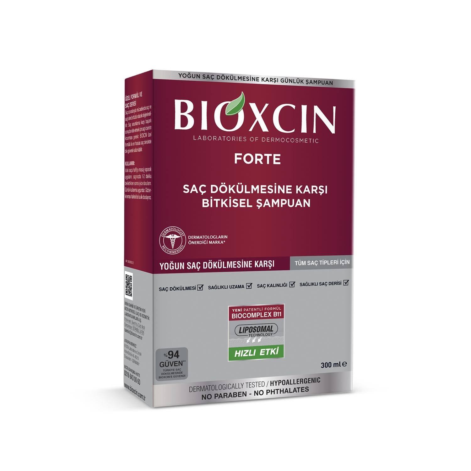 Bioxcin Forte Shampoo 300 ml - Hair Care for Individuals Seeking Bioxcin Forte Brand