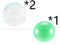 Inflatable ball transparent bubble ball toy