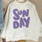 Loose Casual Long-sleeved Terry Sweater With Foreign Letters