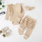Suit Solid Color Rib Fabric Long Sleeve