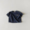Dot Letter Crew Neck Short Sleeve Simple