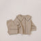 Baby Autumn Waffle-Knit Cardigan Set