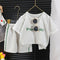 Children's Short Sleeve Striped Suit Girls Boys