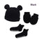 Newborn Hat Mittens And Socks Set With Rubber-soled Shoes