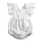 Baby Cotton And Linen Summer Strap One Piece Suit