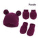 Newborn Hat Mittens And Socks Set With Rubber-soled Shoes
