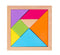 Children's Pine Tangram Early Education Patchwork Toy