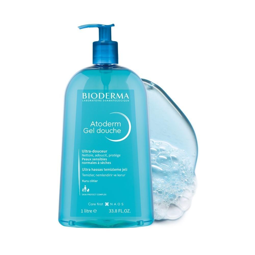 Bioderma Atoderm Shower Gel 1L - Gentle, Moisturizing Cleanser for Dry, Sensitive Skin