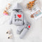Hooded Printed Sweater Trousers Suit Casual All-matching