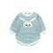 Infant Bunny Jacquard Triangle Rompers Romper