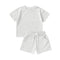 Children's Short Sleeve Baby Organic Cotton Shorts Suit