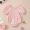Little Sun Print Puff Sleeve Romper