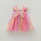 Rainbow Wings Mesh Girl Dress