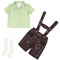 Cute Plaid Suspender Pants Performance Costume