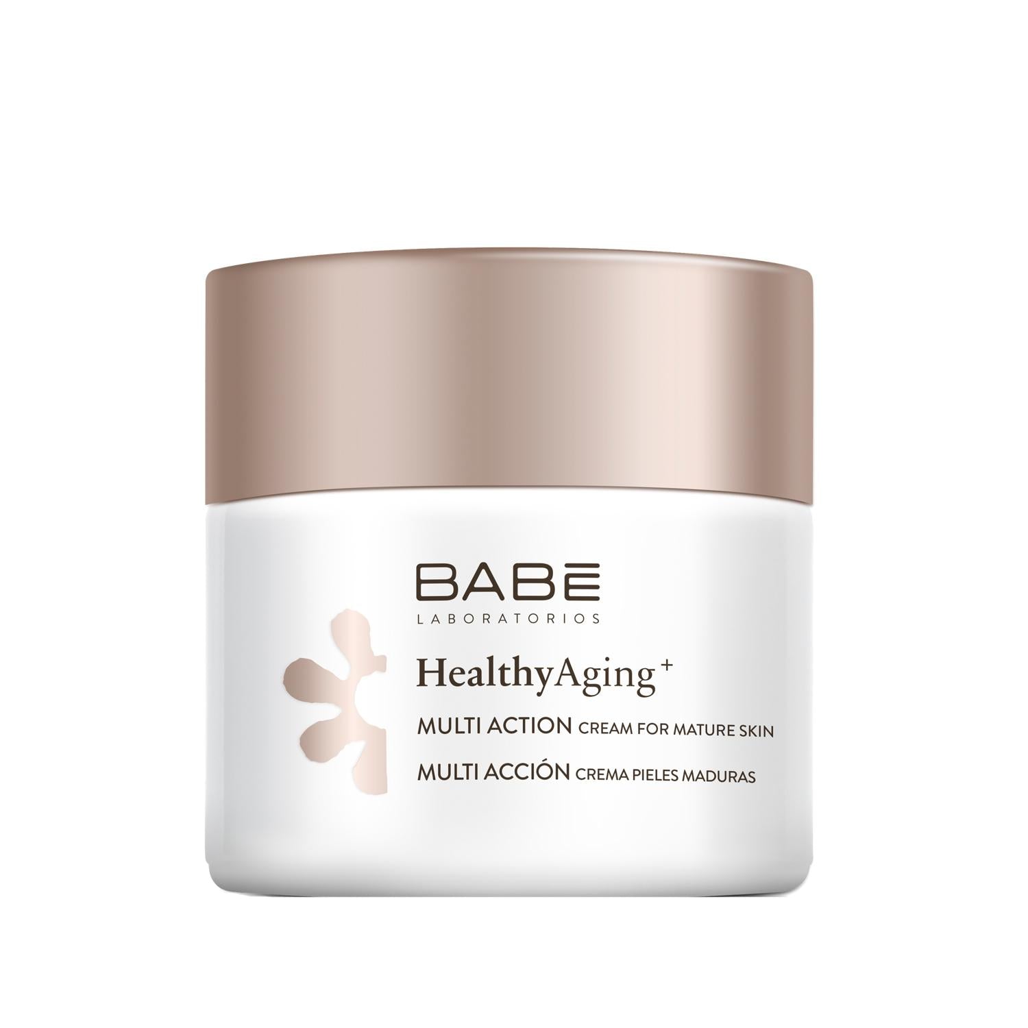 Babe HealthyAging+ Anti-Aging Face Cream: Multi-Action Skincare for Mature Skin, Wrinkle Reduction, Healthy Aging - 50ml