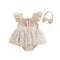 Girls And Infants Mesh Romper With A Tulle Skirt And Bow
