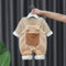 Fleece-lined Extra-thick Super-cute Warm One-piece Overalls Set