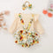 Infant Baby Girl Shoulder Strap Princess Dress Multi-color Long-sleeved Triangle Romper