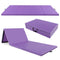 4-Panel PU Leather Folding Exercise Mat with Carrying Handles