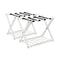 Set of 2 Folding Metal Luggage Rack Suitcase