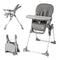 Foldable High Chair with Footrest and Detachable Tray