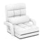 Folding Lazy Floor Chair Sofa with Armrests and Pillow