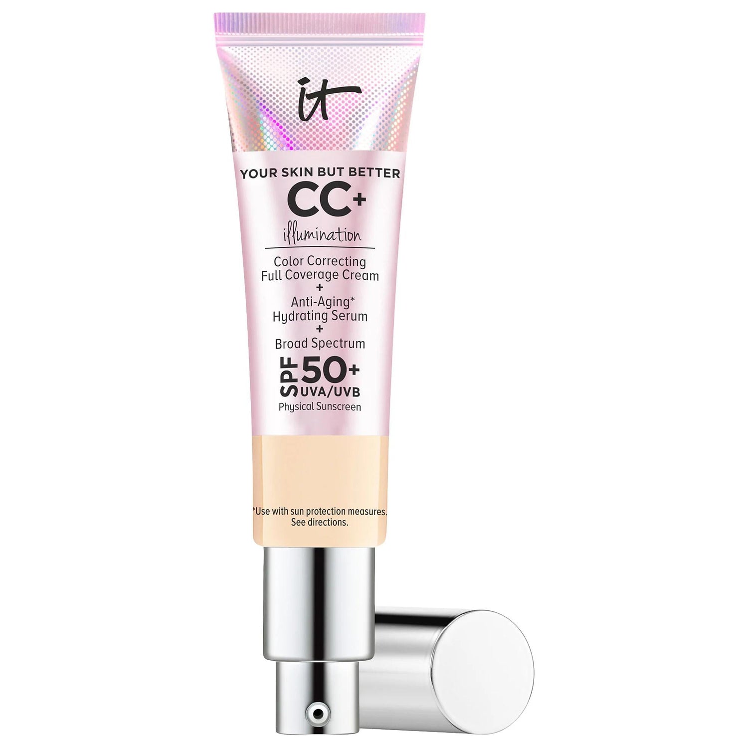CC+ Cream Illumination with SPF 50+ - Color-Correcting Foundation for Anti-Aging, Radiant Finish