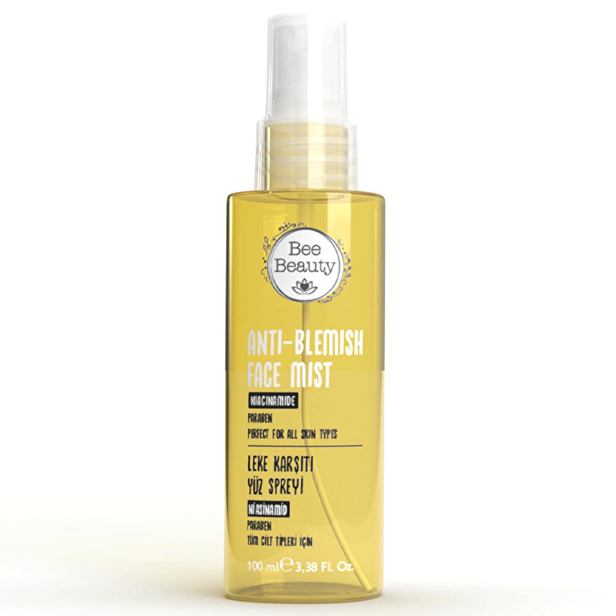 Bee Beauty Anti-Blemish Niacinamide & Salicylic Acid Facial Spray: Reduce Spots, Brighten Skin & Minimize Pores - Paraben & Alcohol-Free, 3.38 fl oz