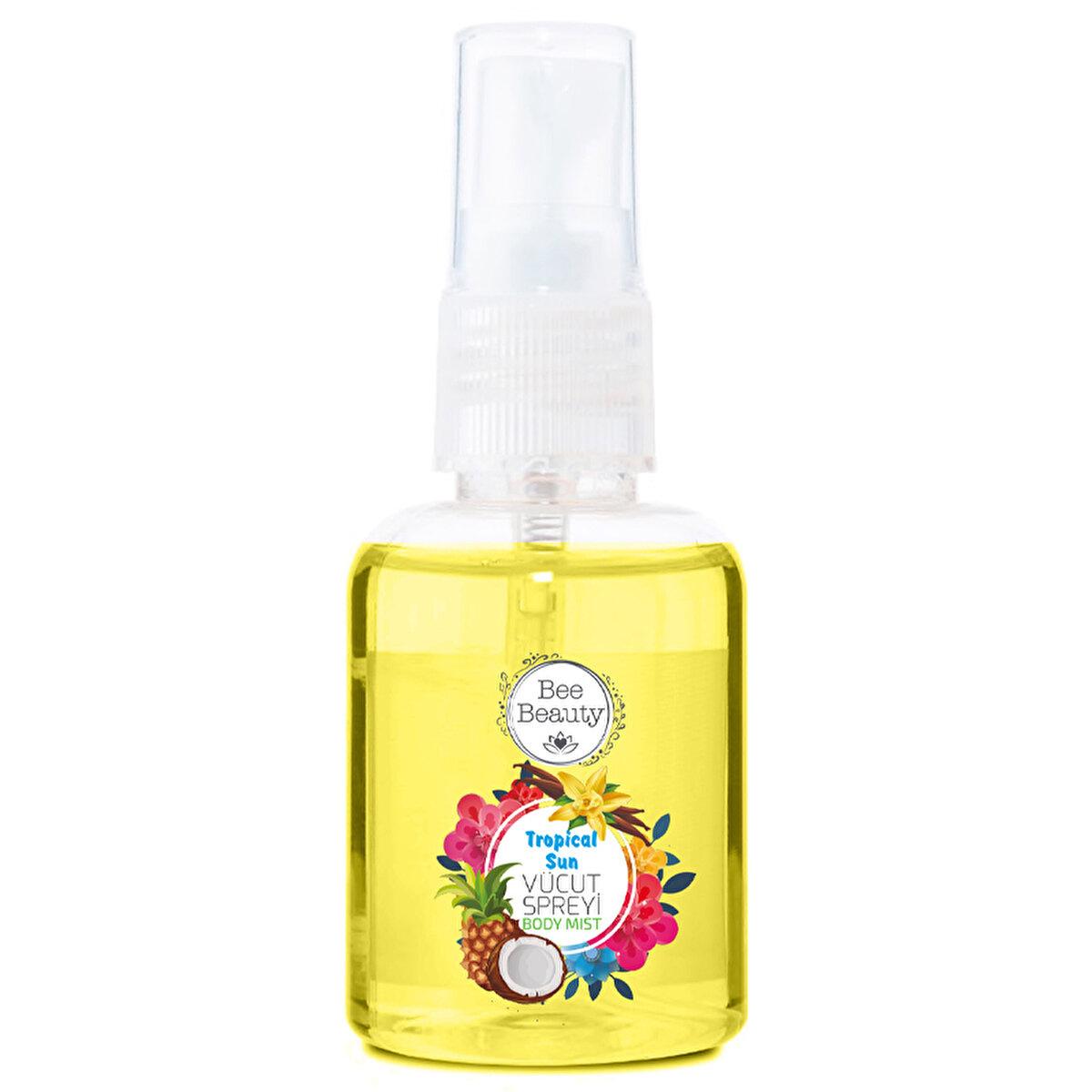 Bee Beauty Tropical Sun Body Spray 50ml - Refreshing Fragrance & Moisturizing Body Spray for Daily Use