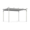 Outdoor Pergola with Retractable Canopy and Aluminum Frame