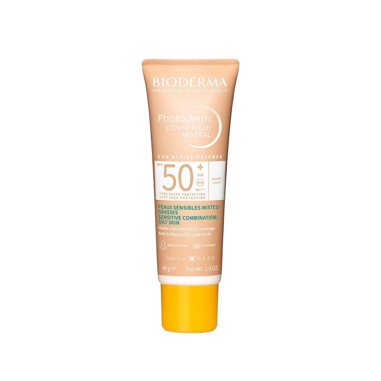 Bioderma Photoderm Cover Touch Light SPF50+ Matte Finish Sunscreen for Daily Use - 40ml
