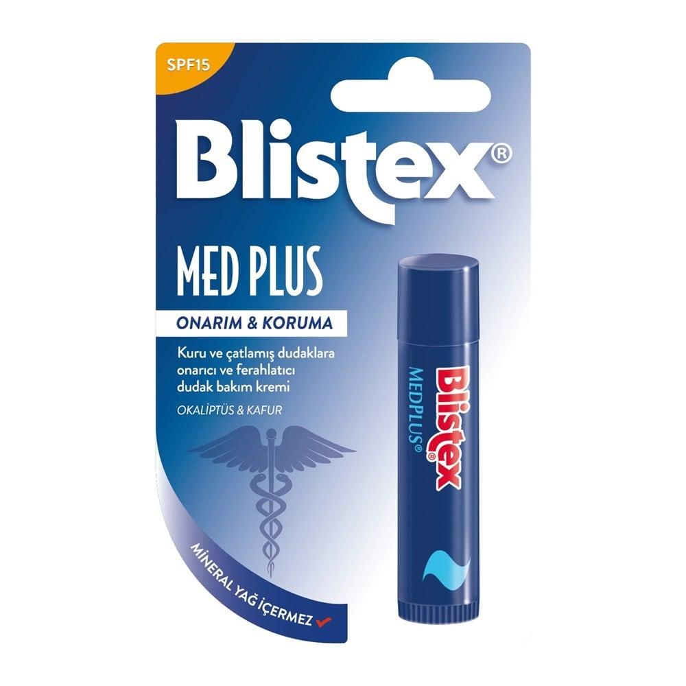 Blistex Med Plus Lip Stick - Moisturizing SPF15 Lip Care for Dry, Chapped Lips