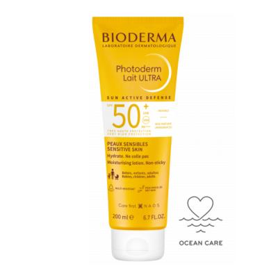 Bioderma Photoderm SPF 50+ Sunscreen Lotion - Hypoallergenic, Water-Resistant, Non-Greasy - 6.76 fl oz